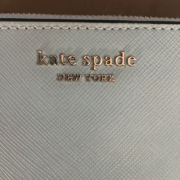 Kate Spade No fold Blue and Navy Wallet - Picture 3 of 8